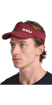 2023 2XU Run Visor UQ5686f - Truffle / White